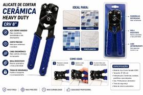 Alicate de Cortar Cerâmica CRV 8” Profissional Azulejo Porcelanato