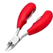 Alicate De Cortar Unha Profissional Aço Inox Manicure mola dupla cabo vermelho Alicate De Cortar Unha Profissional Aço Inox Manicure mola dupla cabo vermelho