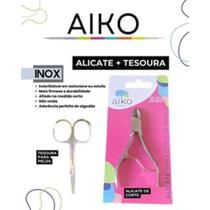 Alicate de Cortar unhas Profissional Curvado 100% Aço Inox cirúrgico + Brinde Tesoura para pelos