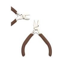 Alicate De Corte De Fio Multifuncional Em Aço Carbono Cor Café Com Bico Redondo Para Joalheria Alicate De Corte De Fio Multifuncional Em Aço Carbono Cor Café Com Bico Redondo Para Joalheria