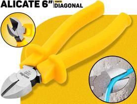 Alicate De Corte Diagonal 6 Polegadas Vonder Isolado 1000v Profissional P/ Fios E Cabos Elétricos Eletricista