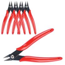 Alicate de corte raso Opvixi, kit com 5 peças, 13 cm, vermelho