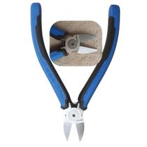 Alicate De Corte Rente 6 Pol Cabo Borracha Profissional Mola Azul Preto Diagonal Fios Eletrônica