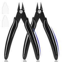Alicate de corte rente EamPrsk 5 polegadas, kit com 2 unidades, corte de precisão