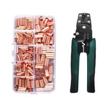 Alicate De Crimpagem Elétrico Mini Multifuncional Para Desencapar E Cortar Fios, Kits De Conectores Alicate De Crimpagem Elétrico Mini Multifuncional Para Desencapar E Cortar Fios, Kits De Conectores