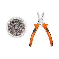 Alicate De Crimpagem Para Terminais Tubulares De 0,25-2,5mm² Com Kit De 1900 Terminais Para Cabos E