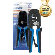 Alicate De Crimpar 3 em 1 6 e 8 Pino Com Catraca 2Flex