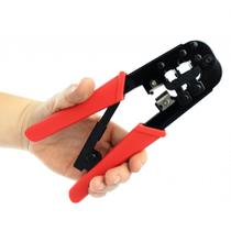 Alicate De Crimpar Cabos De Rede Rj45 Rj12 E Rj11 Profissional Com Catraca E Lâmina Decapadora Exbom