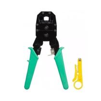 Alicate De Crimpar Corte Cabo De Rede Rj11 Rj12 Rj45 Com Decapador