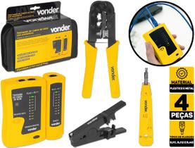 Alicate De Crimpar Crimpagem E Testador Cabo De Rede Vonder3870004000 Alicate De Crimpar Crimpagem E Testador Cabo De Rede Vonder3870004000