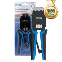 Alicate De Crimpar Rj45 e Rj11 Com Lâmina Profissional 2Flex