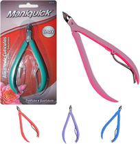 Alicate de cuticula de inox revestido de plastico colors maniquick