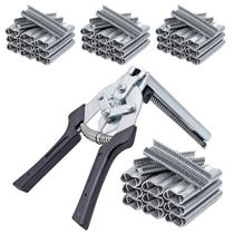 Alicate de gaiola MINYULUA tipo M para unhas de porco com 2400 unidades de clipes M