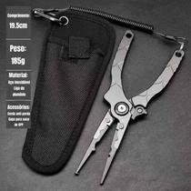 Alicate de Pesca c/ Trava, 19,5cm Feito em Inox e Liga de Alumínio CJ-214 Alicate de Pesca c/ Trava, 19,5cm Feito em Inox e Liga de Alumínio CJ-214