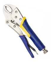 Alicate de pressão cabo emborrachado bico curvo 10" 25cm