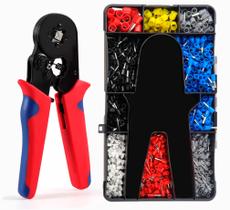 Alicate De Pressão Crimpador Eletricista + Maleta 1200 Pecas