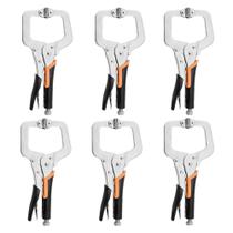 Alicate de travamento C-Clamp SOLUDE Heavy Duty Vise Grip de 6 polegadas