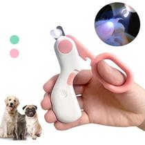 Alicate de Unhas Para Cachorro Higiene Gatos Com LED Auxiliar