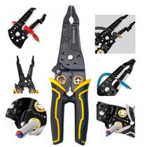 Alicate Decapador Multifuncional Aparador e Descascador de Fios Cortar Enrolar e Separa