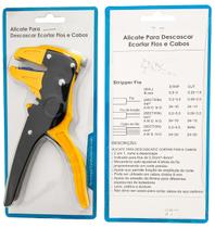 Alicate Descascador Desencapador de Fio e Cabo de 0 Automático profissional P/ Eletricista Eletrica 0,2mm - 8mm