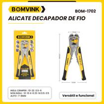 Alicate descascador e crimpador de fios elétricos BOMVINK profissional