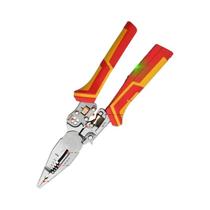 Alicate Desencapador Versátil 8 Em 1 Com Testador De Tensão, Para Desencapar, Cortar E Crimpar Fios