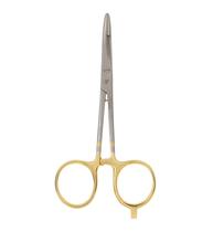 Alicate Dr. Slick 14 cm com Anéis Dourados Reto 1/2 Alicate Dr. Slick 14 cm com Anéis Dourados Reto 1/2