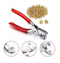 Alicate Furador Aplicador Fixador de Ilhós para Costura Patchwork com 100 ilhós incluso IMT Alicate Furador Aplicador Fixador de Ilhós para Costura Patchwork com 100 ilhós incluso IMT