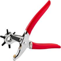 Alicate furador couro vazador profissional manual 6 furos papel eva cinto borracha chinelo feltro