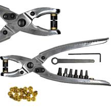 Alicate Furar Aplicar Fixar Ilhós Papel Holler Cartonagem.