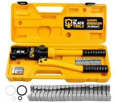 Alicate Hidráulico Crimpa Terminal 10 A 300mm Com Matrizes Amarelo E Preto The Black Tools Alicate Hidráulico Crimpa Terminal 10 A 300mm Com Matrizes Amarelo E Preto The Black Tools
