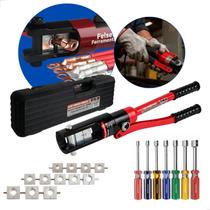 Alicate Hidráulico Crimpador 10 a 300mm + Jogo Chave Canhão Alicate Hidráulico Crimpador 10 a 300mm + Jogo Chave Canhão