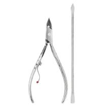 Alicate Inox para Cuticula 778-E + Espátula Dupla 371C Mundial - Kit