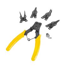 Alicate Instalação Remoção Anéis elásticos Jogo Com 4 Cabeças Pontas Intercambiáveis Alicate Instalação Remoção Anéis elásticos Jogo Com 4 Cabeças Pontas Intercambiáveis
