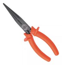 Alicate Isolado Bico Reto Meia Cana 8pol Aço Cromo Vanádio Gedore IOX 8132-200 029640 Tipo Telefone Longo Fino Cortar Dobrar Fio Arame