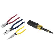 Alicate Klein Tools 80020 e kit multibits de impacto 11 em 1 Alicate Klein Tools 80020 e kit multibits de impacto 11 em 1