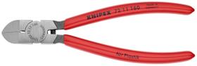 Alicate KNIPEX 7211160 Cortador de descarga diagonal 45 vermelho Alicate KNIPEX 7211160 Cortador de descarga diagonal 45 vermelho