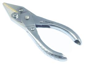 Alicate Mazbot com mordente liso de latão paralelo 12,5 cm Alicate Mazbot com mordente liso de latão paralelo 12,5 cm