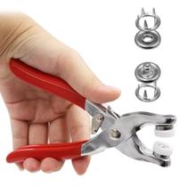 Alicate Metal Para Colocação De Botão Pressão Com 100 Botões