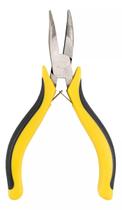 Alicate mini bico meia cana curvo eda 4.1/2" 7zh aço profissional para eletrônica cabo emborrachado anatômico precisão