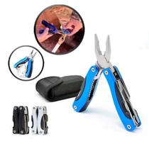 Alicate Mini Canivete Suíço Multiuso Aço Inox Militar Tático