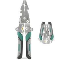 Alicate Multifuncional Dobrável Cortador Desencapador Fios - 04581