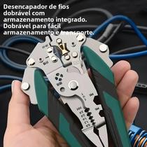 Alicate Multifuncional Dobrável Para Desencapar Fios, Cortar Cabos, Ferramenta Manual Para Alicate Multifuncional Dobrável Para Desencapar Fios, Cortar Cabos, Ferramenta Manual Para