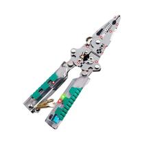 Alicate Multifuncional Dobrável Para Desencapar Fios, Testar Voltagem, Cortar Cabos E Crimpar,