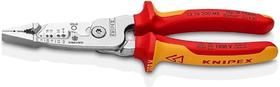Alicate multifuncional para eletricista Knipex 13 76 200 ME 200mm Alicate multifuncional para eletricista Knipex 13 76 200 ME 200mm