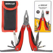 Alicate Multifuncional Schulz Aço 12 Funções Alicate Universal Mini Serra Chaves De Fenda Abridor De Garrafa Estojo Alicate Multifuncional Schulz Aço 12 Funções Alicate Universal Mini Serra Chaves De Fenda Abridor De Garrafa Estojo