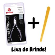 Alicate Mundial 722 Profissional Inox Corte Preciso para Unhas e Cutículas, Alta Durabilidade e Performance para Uso Pessoal e Profissional