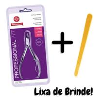 Alicate Mundial Profissional 777 - Aço Inox Premium, Corte Preciso para Unhas e Cutículas, Produto Original com Nota Fiscal