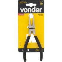 Alicate p/ anéis 6.1/2" 165mm int curvo vanádio plast Vonder