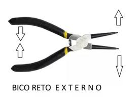 Alicate P/ Trava De Anéis Anel Reto Externo Aperta E Abre com mola